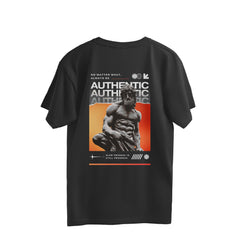 Black Authentic Oversized T Shirt For Men