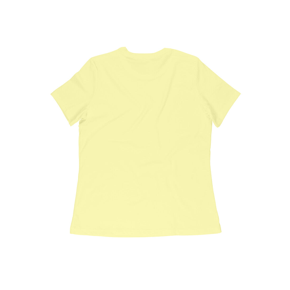 NIñO - Bloom Butter Yellow Women Round Slim Fit T-Shirt