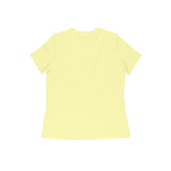 NIñO - Bloom Butter Yellow Women Round Slim Fit T-Shirt