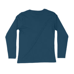 Men's Navy Blue Positive Mindset Full Sleeve T Shirt