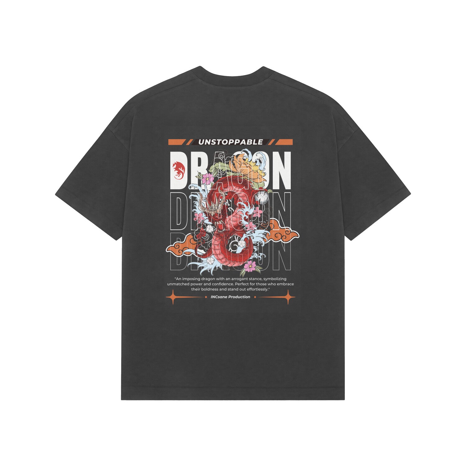 NOA - Unstoppable Red Dragon Unisex Premium Oversized T-Shirt