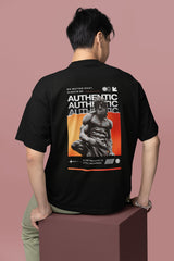 Black Authentic Oversized T Shirt For Men