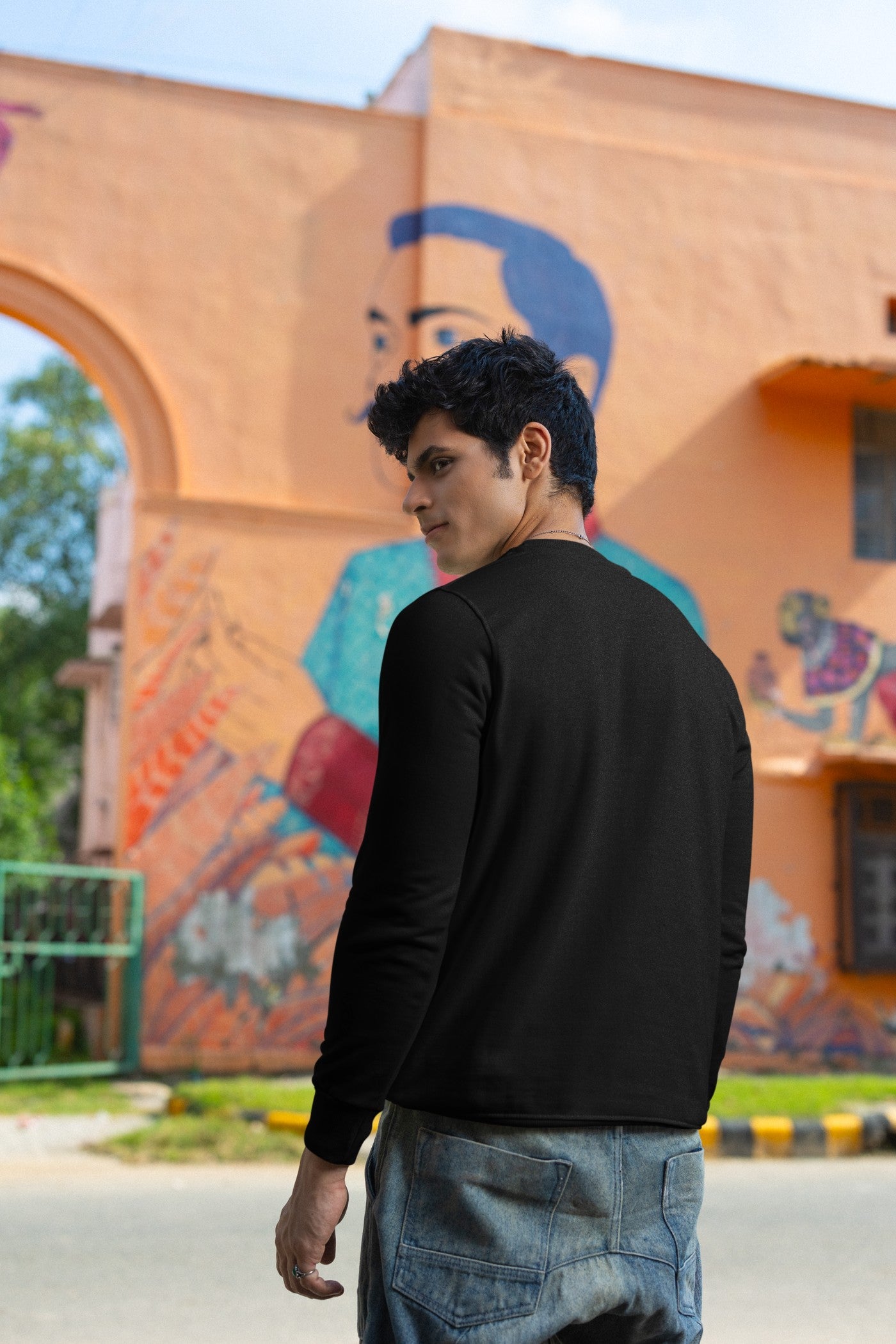 IS - Black Inferior Sweatshirt For Men