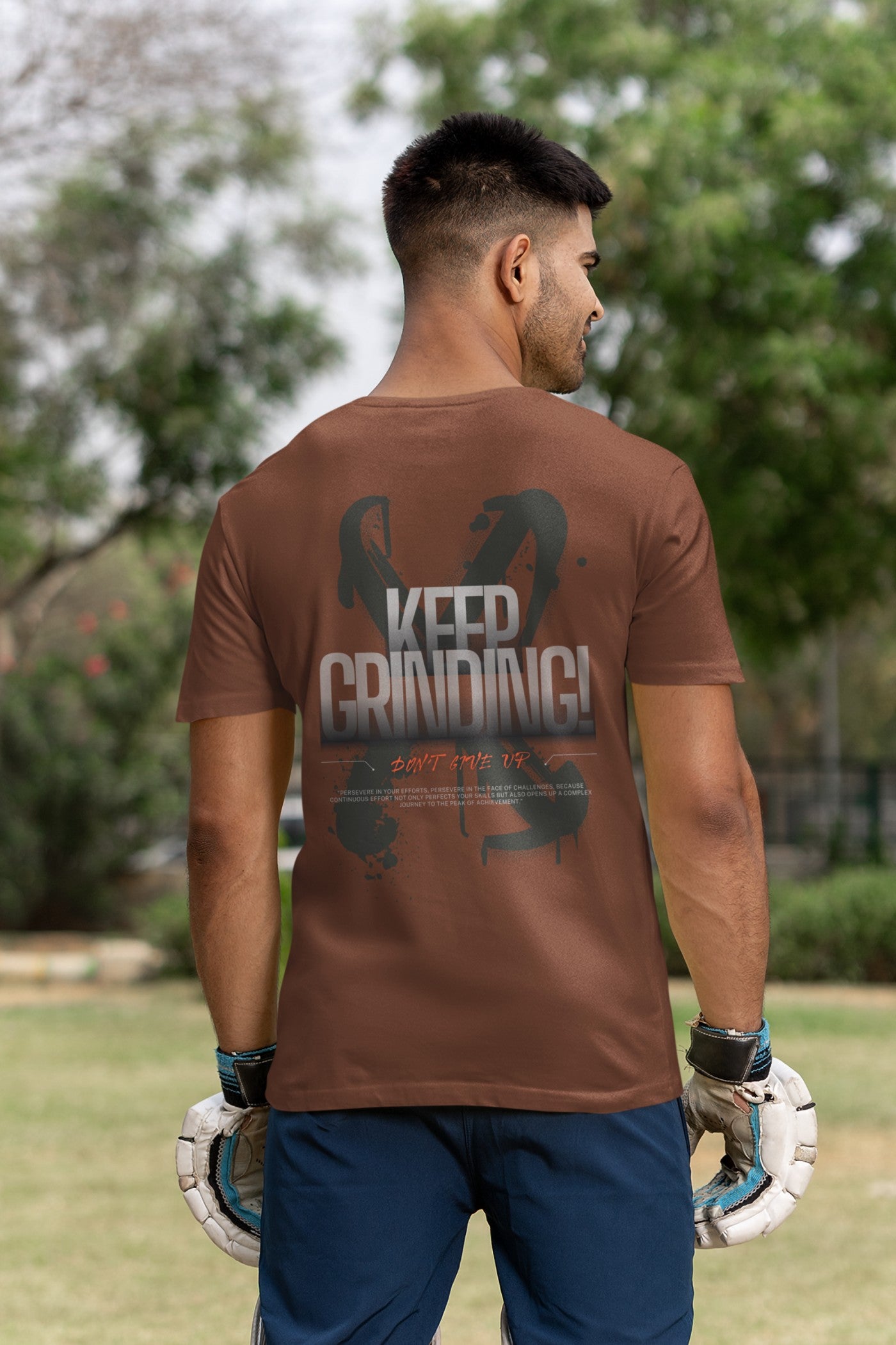 Black Grinding Classic T Shirt For Men
