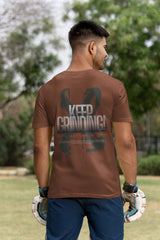 Black Grinding Classic T Shirt For Men