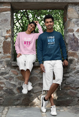 NIñO - PINK AND BLUE BAGGY COUPLE SWEATSHIRT PAIR