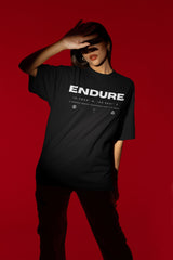 NOA - Endurance Typography Black Premium Unisex T-Shirt