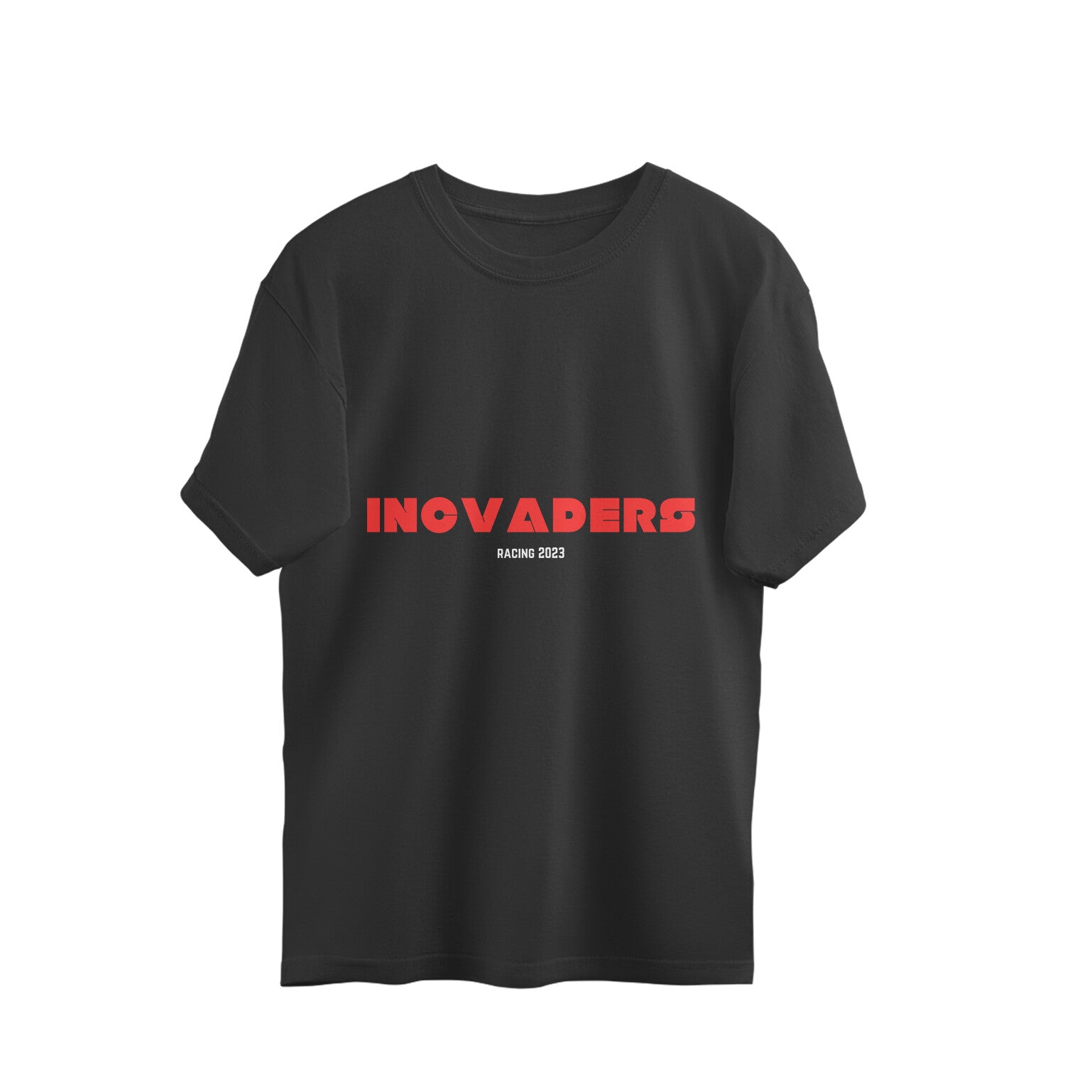 INCvaders Unisex Black Oversized T Shirt