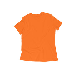Women's Orange Slim Fit T-shirt