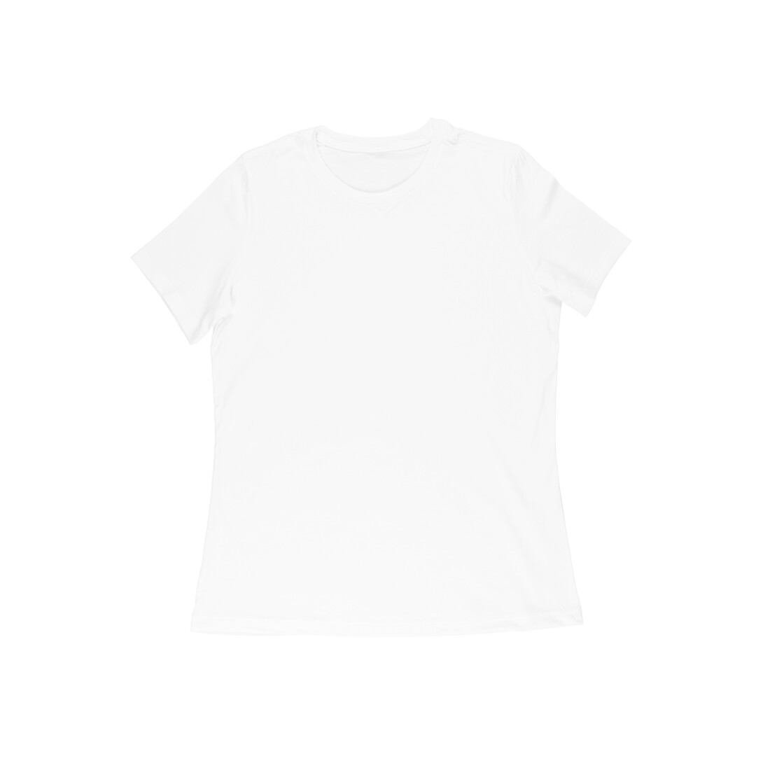 Women's White Slim Fit T-shirt