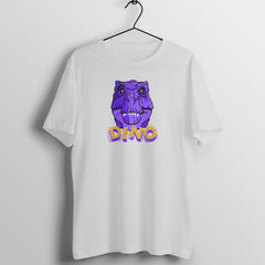NIñO - Purple Dino White Unisex T Shirt