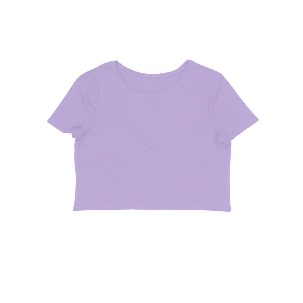 NIñO - Women's Purple Butterfly Graphic Printed Crop Top