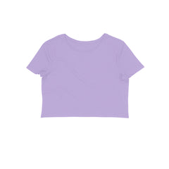NIñO - Women's Purple Butterfly Graphic Printed Crop Top