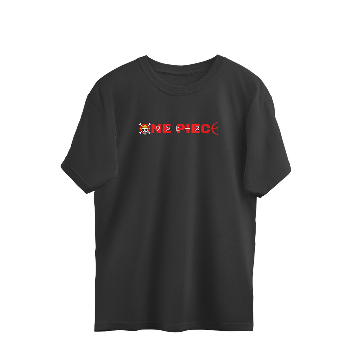 One Piece Black Oversized T Shirt For Men