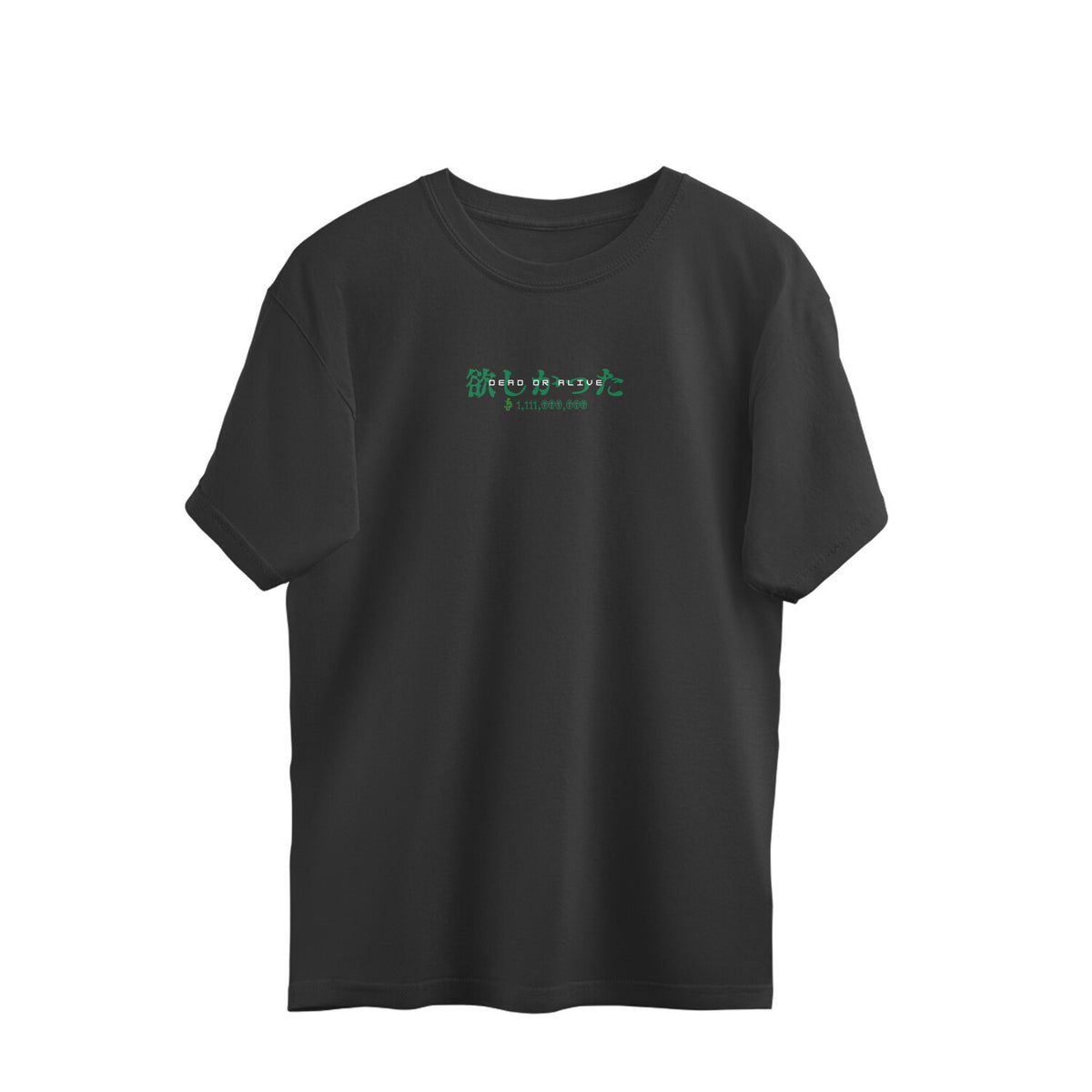 Wanted Zoro Black Oversized T Shirt For Men
