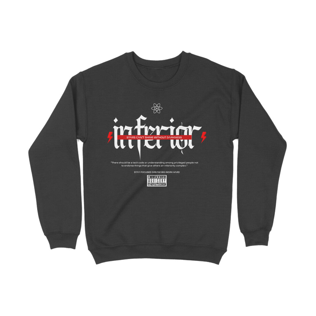 IS - Black Inferior Sweatshirt For Men