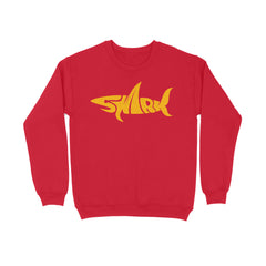 NIñO - Red & Yellow Shark Sweatshirt For Women