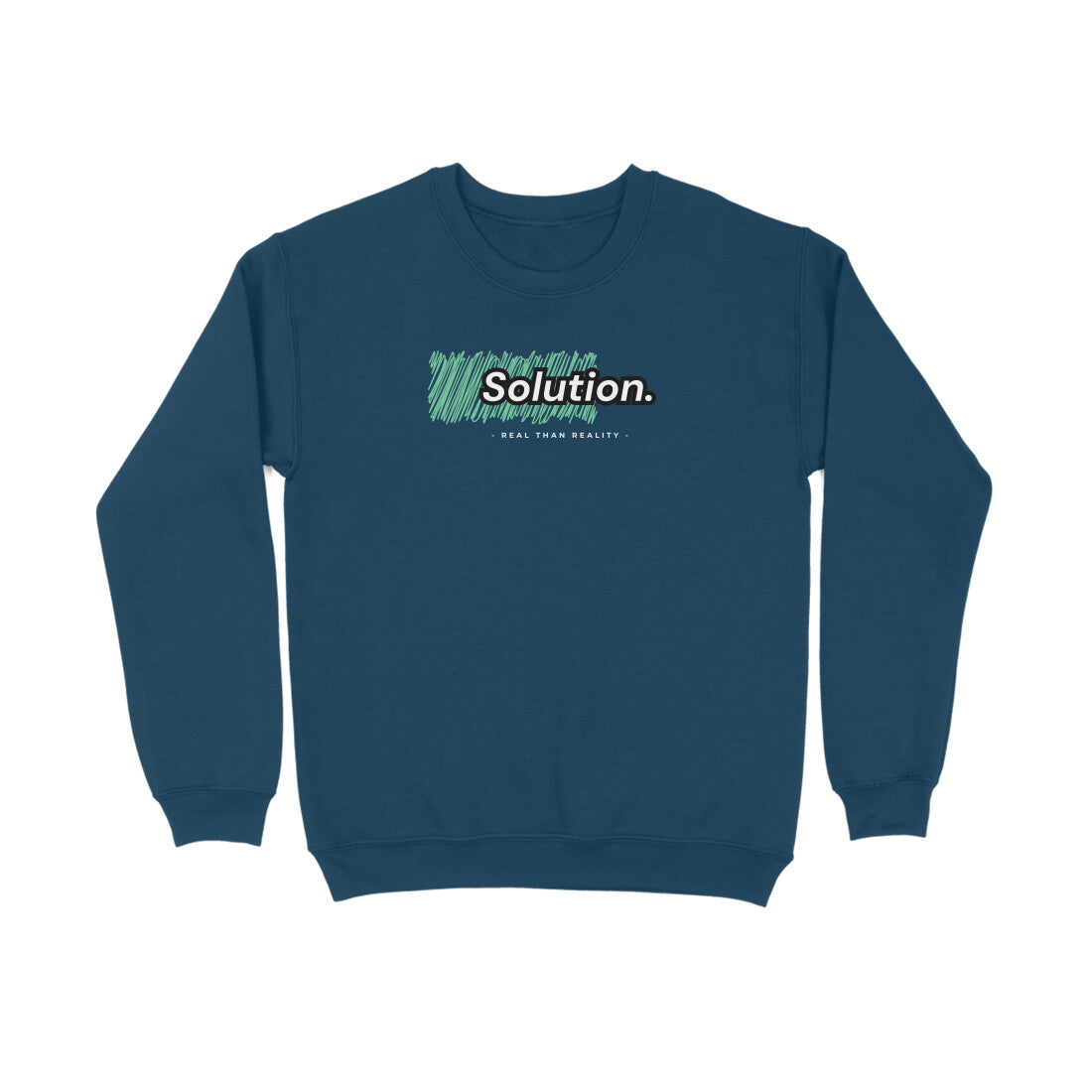 INCsane - Navy Blue Solulu Sweatshirt For Men