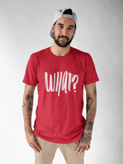 NIñO - Red Typography Classic T Shirt For Men