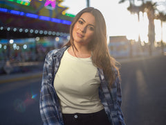 Women's Butter Yellow Slim Fit Crop Tops