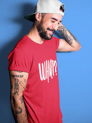 NIñO - Red Typography Classic T Shirt For Men