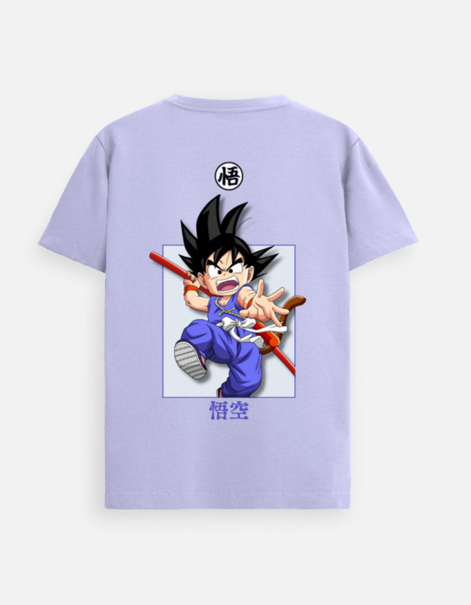 Back view of Incsane luxury streetwear tee showing a clean, minimalist silhouette and reinforced neck ribbing on lightweight Navy Supima fabric.