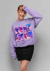 NIñO - Purple Artist Heavyweight Sweatshirt For Women
