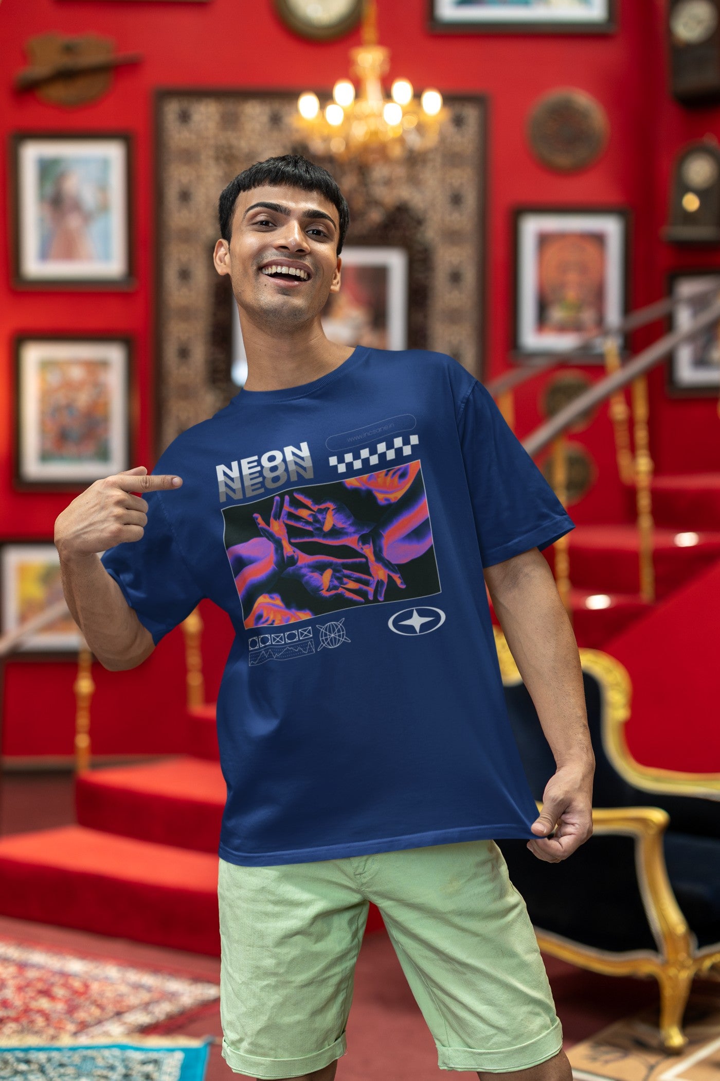 Neon Classic Men's Royal Blue T-shirt