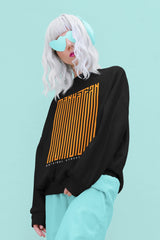 INCsane - Black Manhattan Typography Unisex Sweatshirt