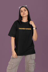 NOA - Thunder Dragon Black Premium Unisex Oversized T-Shirt