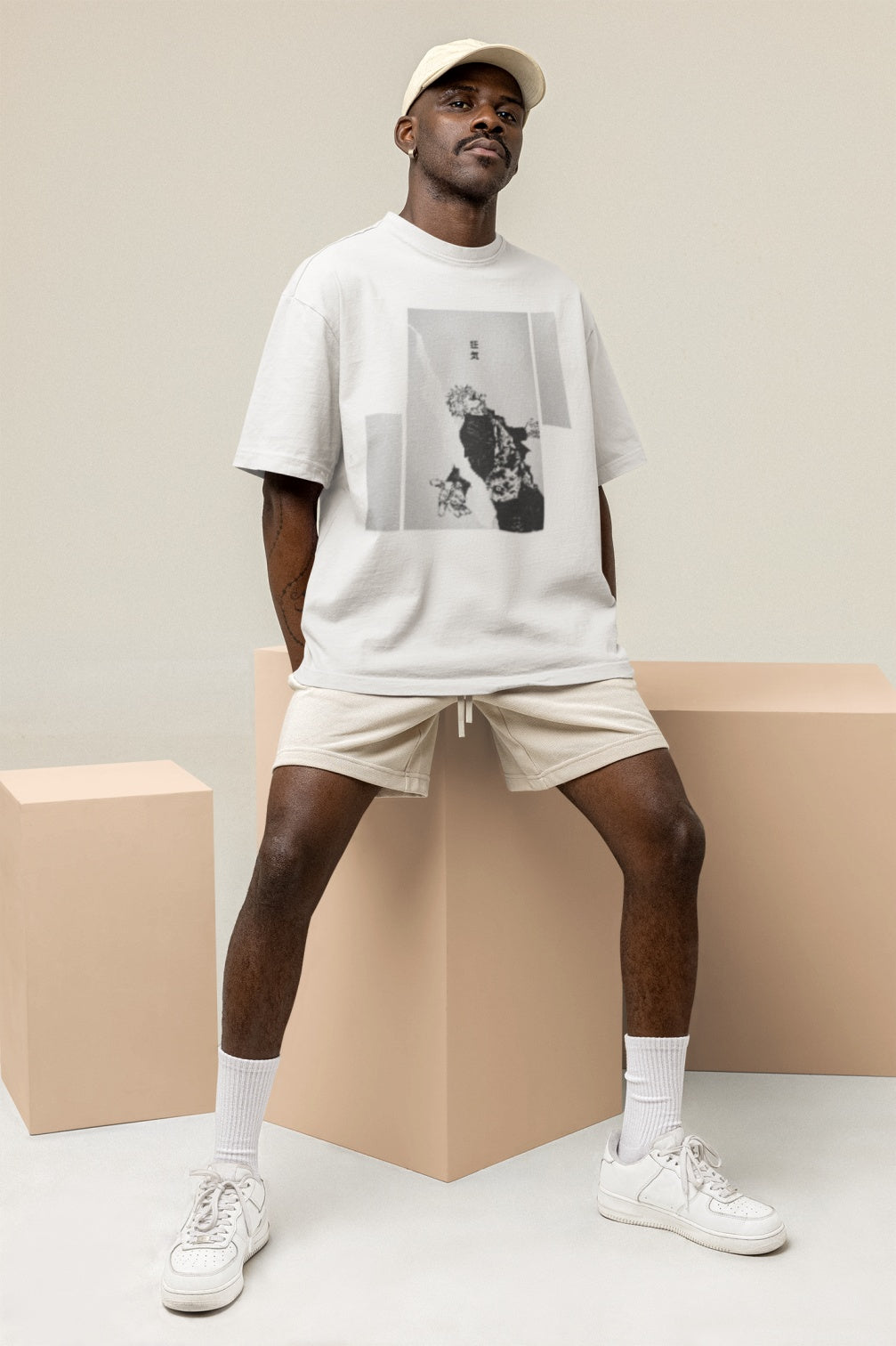 Satoru Gojo White Oversized T Shirt For Men
