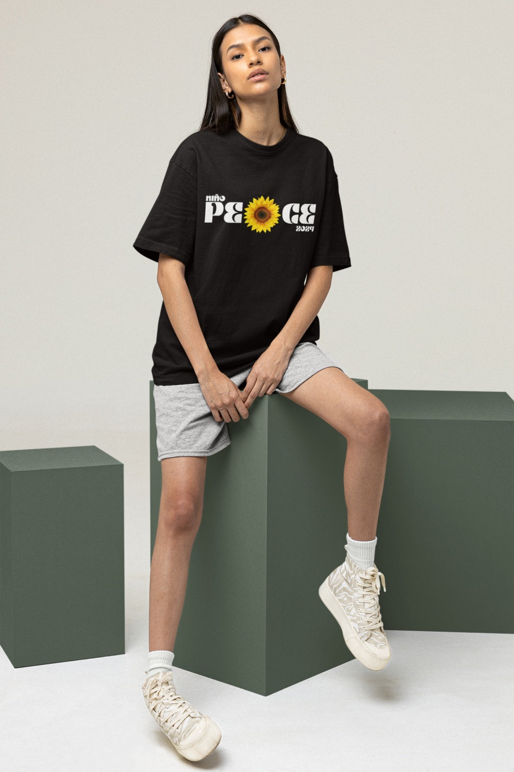 NIñO - Peace Unisex Oversize T-Shirt