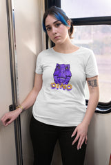 NIñO - Purple Dino White Unisex T Shirt