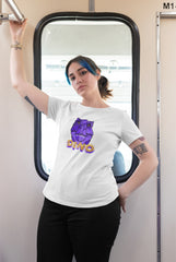 NIñO - Purple Dino White Unisex T Shirt