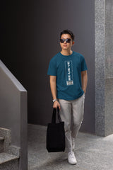 Believe Navy Blue Classic T Shirt For Men